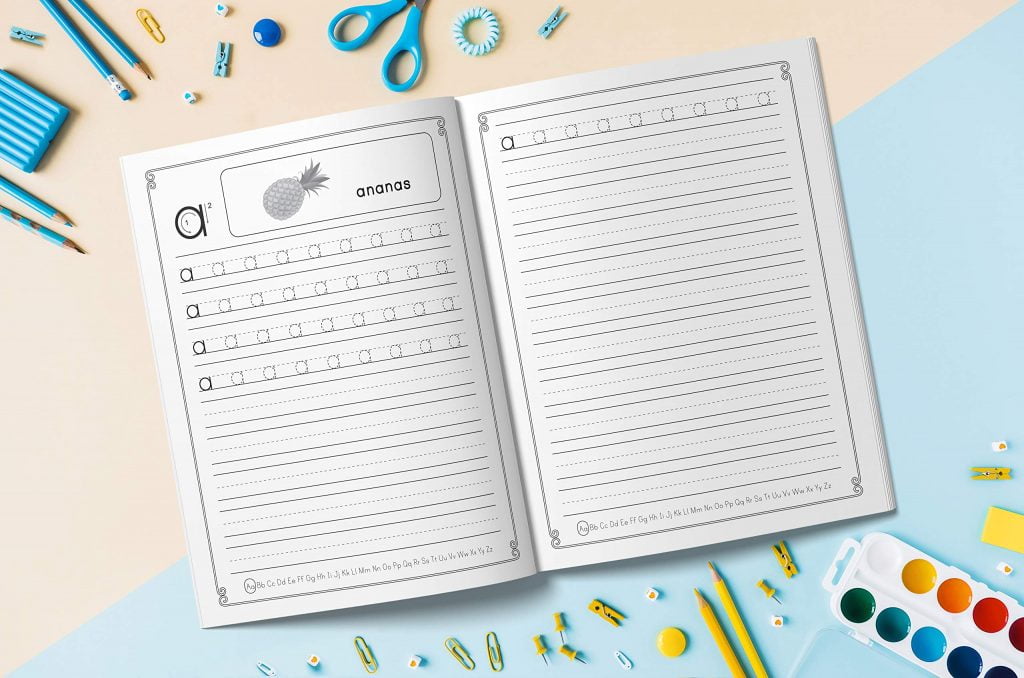 Cahier d'Écriture des Lettres : Pour apprendre à écrire à vos enfants de manière ludique. Cahier d’écriture maternelle pour apprendre l’alphabet pour les enfants à partir de 4 ans - 105 pages - Format A4