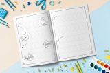 Cahier d'activités et de graphisme pour l'école maternelle - pour enfants de 3 à 6 ans - 101 pages - Format 21,5 x 28cm
