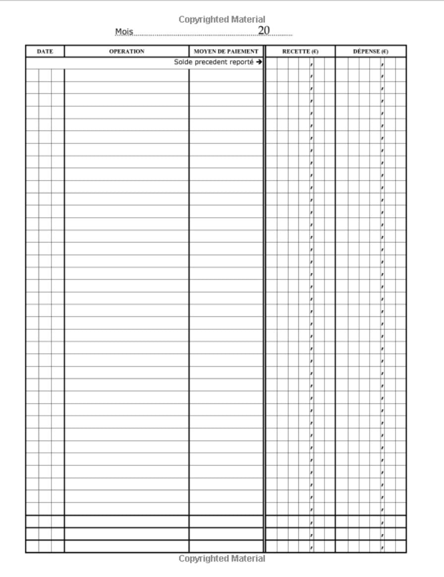 Journal Dépenses recettes : A4 - 106 pages - Motifs - paris - abstraits
