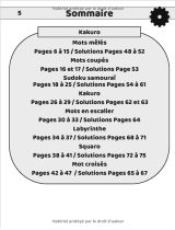 Grand Cahier d'Activités Seniors : 67 jeux différents : mots mêlés, mots croisés, mots coupés, kakuro, labyrinthe, squaro, sudoku samouraï, mots en escalier - 75 pages Format A4