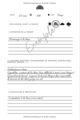 Carnet YOGA Notes : avec citations et postures - planning à remplir - 132 pages Format 15 x 22cm