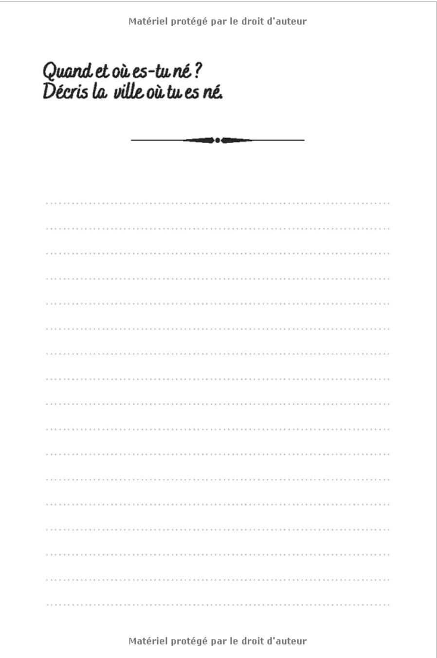 Grand-père, raconte-moi ton histoire : 100 questions que les enfants veulent poser à leurs grands-parents - 50 pages Format 15 x 22 cm
