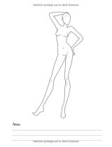 Carnet de Styliste silhouettes de mannequins pour dessiner la mode comme un(e) styliste - 102 pages format A4