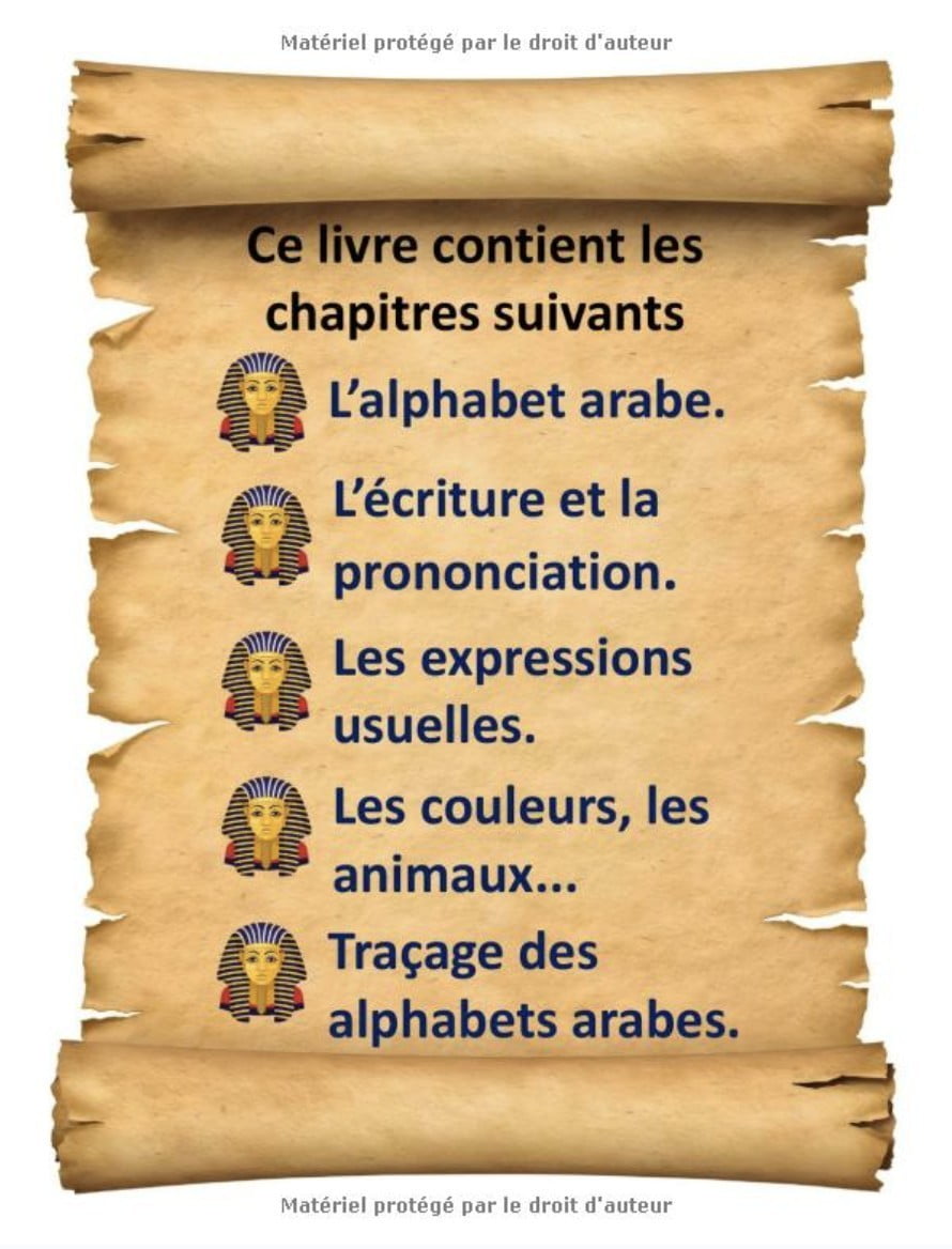 Apprendre l'arabe débutant, Apprendre l'arabe enfant, Alphabet arabe - 75 pages - Format 21,5 x 28 cm