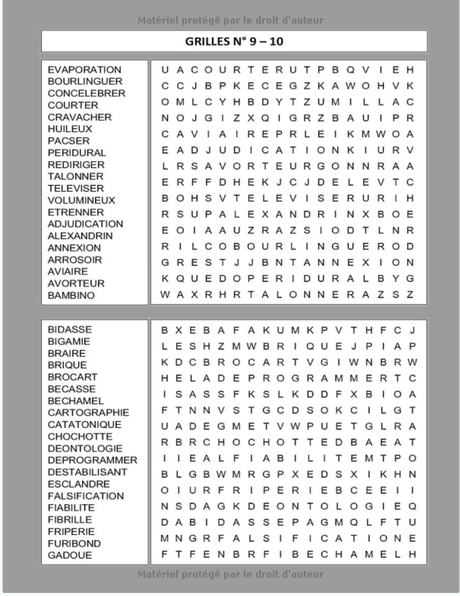 8000 Mots Mêlés : 400 grilles Gros caractères Adulte + de 100 h de jeu - 200 pages Format A4