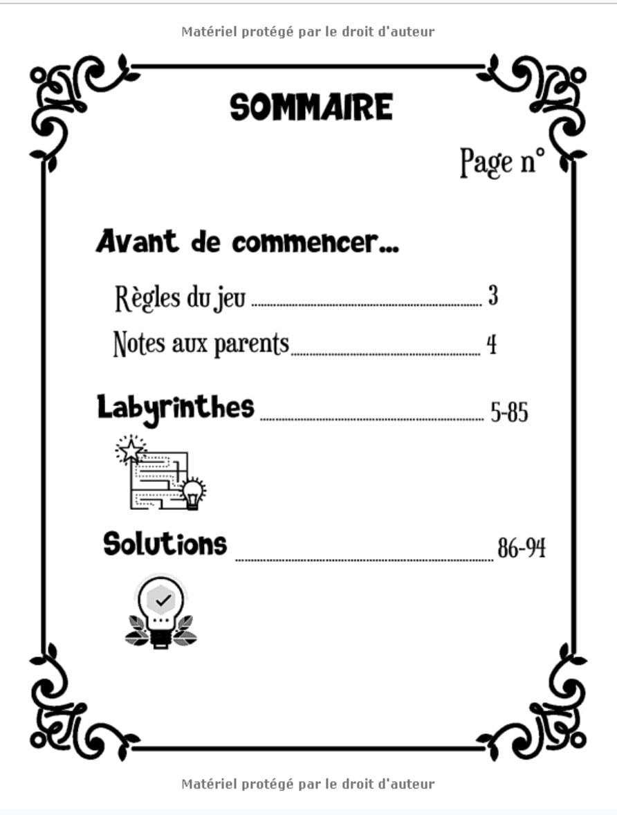 Alphabet : Livre de Labyrinthes – Enfants 5 - 8 ans : Cahier de +80 jeux éducatifs dès 5 ans - 94 pages Format A4