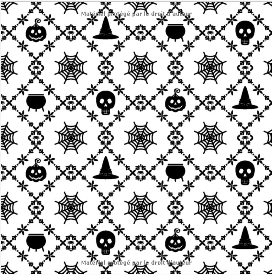 Papier Origami Halloween : Carnet de 50 feuilles format 21 cm x 21cm (5 modèles x 10 feuilles) - Papier de qualité 90g/m²