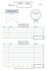 Kakeibo Livre pour optimiser son budget mois par mois - Format 15.24 x 22.86 cm (51 pages)
