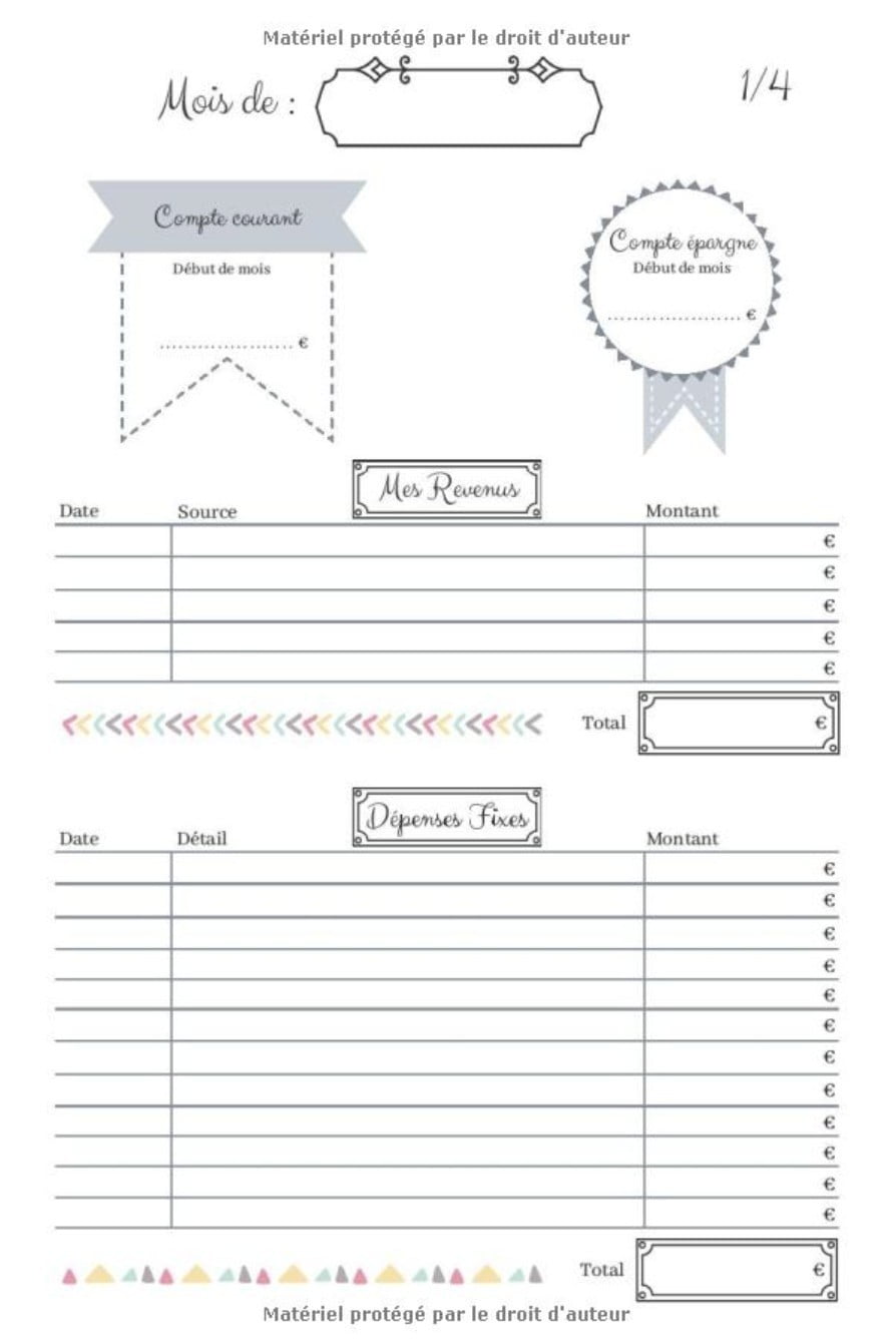 Kakeibo Livre pour optimiser son budget mois par mois - Format 15.24 x 22.86 cm (51 pages)