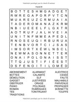 mots mêlés adultes : GROS CARACTÈRES +2500 MOTS CACHÉS - JEU DE 100 GRILLES AVEC SOLUTIONS - GRAND FORMAT 21,5 x 27,94 cm / 127 pages