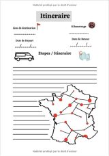 Carnet de voyage camping car : journal de bord - 123 pages - Format 18x25 cm