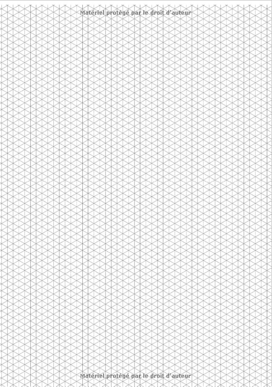 Carnet isométrique: Cahier de pages isométriques pour dessin en perspective - 5 mm - 200 pages FORMAT A4