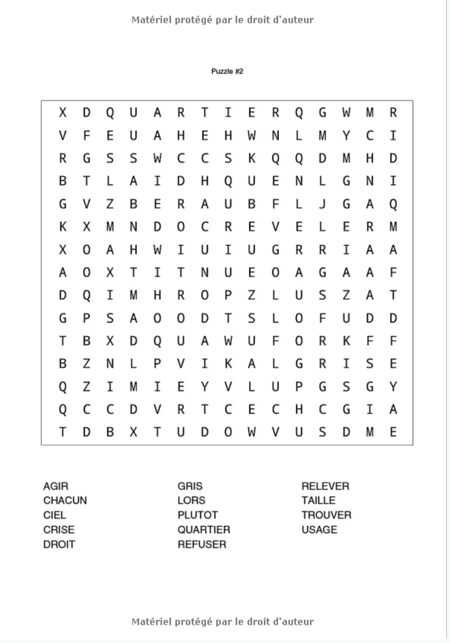 Mots cachés: Mots mêlés Adultes avec Solutions - 100 Puzzles - 1400 Mots - Gros caractères - 17,78 x 25,4 cm, 126 pages