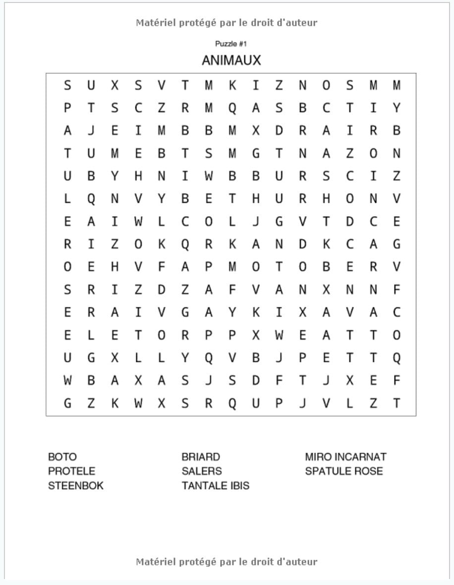 Animaux Mots Mêlés : Mots cachés Adultes sur les Animaux (avec Solutions) - Découvrez plus de 500 espèces animales - 51 pages Format A4