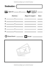 Carnet de voyage à remplir : 160 pages format 18x25 cm