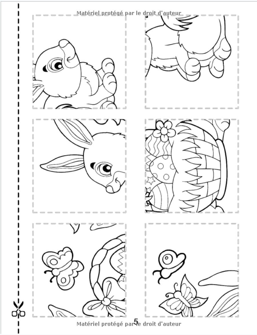 Pâques Découpe Colle et Colorie : Livre de découpage pour enfant de 3 4 5 ans - Cahier d’activités pour les tout petits - 102 pages Format A4