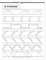 Apprendre à Tracer et Ecrire pour enfants : Lignes Formes Lettres  - 80 pages - Format A4