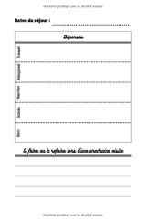 Carnet de voyage à remplir - Journal de bord pour planifier son séjour - 106 pages format 15 x 22cm
