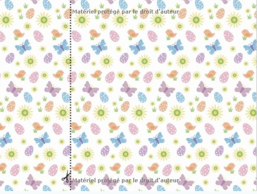 Papier Origami - Motifs de Pâques : Bloc de 30 Feuilles à découper au format 15x15 cm avec des designs en couleurs - 61 pages Format 20 x 15 cm