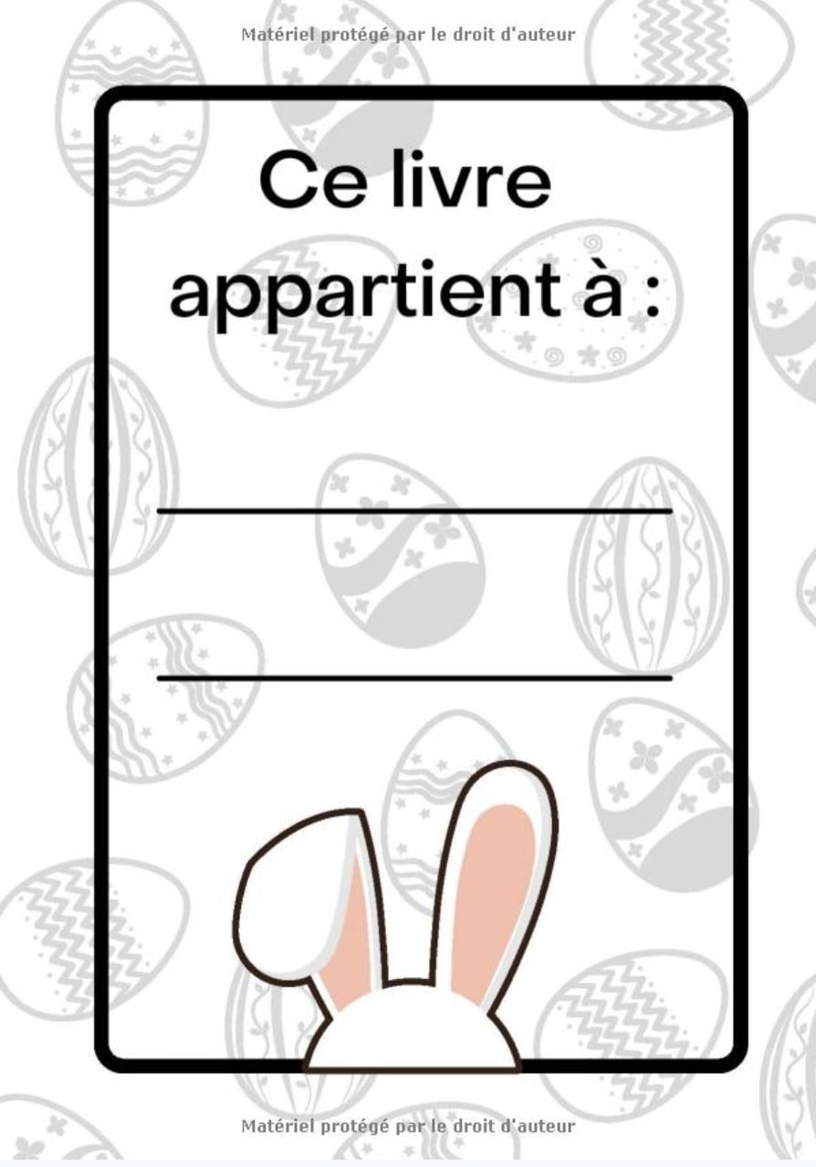 Coloriage de Pâques : Livre de coloriages de Pâques pour les enfants - Dès 3 ans - 75 pages Format A4