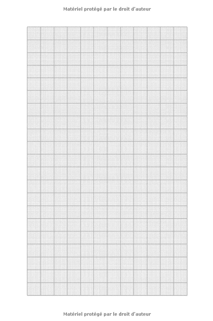 Papier millimétré - Carnet de 105 pages - Format 15 x 22 cm (A5)