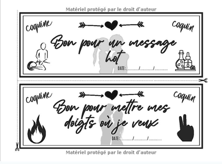 CHEQUIER COQUIN: pour des soirées torrides | 60 bons cadeaux très chauds | jeux coquins pour couple amoureux | 62 pages Format 21 x 15 cm