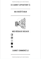 Journal d'actions marketing de réseau : 52 semaines de suivi - 117 pages - 18 x 25 cm