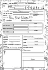 Herbier enfants pour la récolte de fleurs plantes et feuilles séchées - 186 pages - Format A4