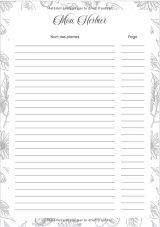 Mon Herbier Vierge à Remplir Adultes Enfants - Conserver Feuilles, Fleurs et Plantes Séchées - 107 pages Format A4