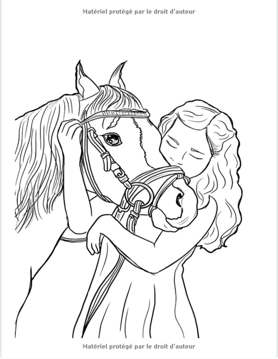 Coloriage Chevaux pour enfants : 8 ans et plus - 70 pages - Grand Format A4