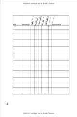 Carnet d'entretien moto avec pages préfabriquées - 100 pages Format 15 x 22 cm