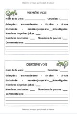 Carnet d’entrainement Escalade - 125 pages - 16,99 X 24,40 cm