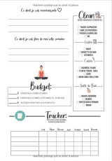 Carnet indispensable pour une semaine parfaitement organisée : Planner, to do, tracker - 145 pages Format 18 x 25 cm