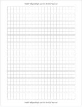 Cahier d'Écriture Coréen Hangeul : Papier Quadrillé Vierge (Wongoji) - 110 pages Format A4