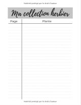Carnet herbier adulte / enfant pour recueil feuilles, plantes et fleurs séchées - 105 pages Format a4