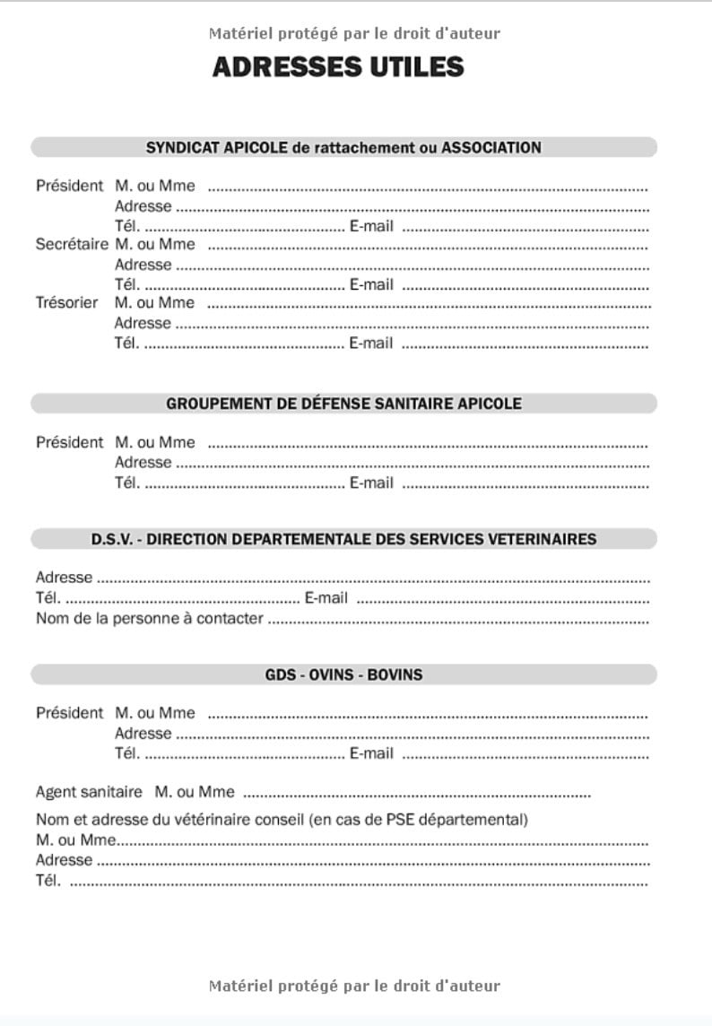 Registre d'Élevage Apicole : Suivi Sanitaire de Vos Colonies - 52 pages Format A4