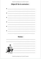 Carnet d'entrainement agility chien - 52 semaines pour suivre l'évolution - 209 pages Format 18 x 25 cm