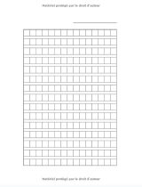 Cahier d'écriture Coréenne (Hangeul) - papier Wongoji (quadrillé) - 100 pages Format A4