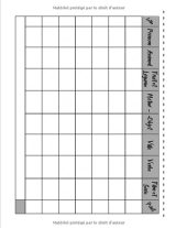 JEU DU BACCALAUREAT - Jeu de famille pour adultes et enfants - grilles avec thèmes détachable - 129 pages Format A4