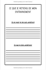 Gymnastique Carnet d'entrainement Gym - 101 pages Format 15 x 22 cm - Fabriqué en France