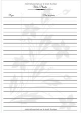 Herbier : Cahier à compléter feuilles et fleurs séchées - 110 pages format A4