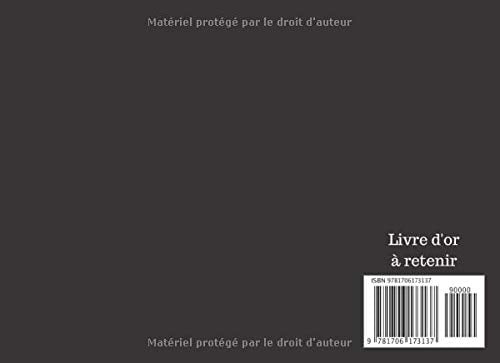 Livre d'or services funéraires et commémoratifs - 110 pages Format 20 x 15 cm