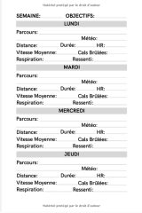 Carnet d'entraînement Running Jogging, Course à Pied, Marathon - 130 pages Format 15 x 22 Cm