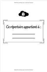 Répertoire de mots de passe : alphabétique - 105 pages Format 15 x 22 cm