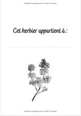 Herbier enfant à remplir : Carnet de récolte au format A4 (120 pages)
