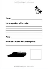 Carnet d'entretien voilier / Bateau à voile - Notez vos réparations et entretiens - 101 pages - 17,8 x 25.4 cm