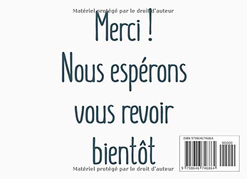 Livre d'or pour AirBnB, Chalet, Maison de vacances - 101 pages Format 20 x 15 cm