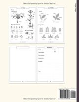 Herbier à remplir - récolter jusqu'à 55 spécimens avec illustrations et termes botaniques - 122 pages Format A4