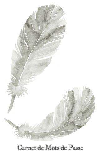 Carnet de Mots de Passe - 98 Pages - Format A5 - Plumes