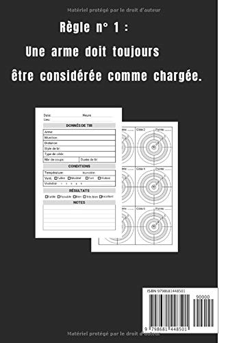 Carnet de tir : Journal d'entrainement du tir sur cible à remplir - 111 pages Format 15 x 22 cm